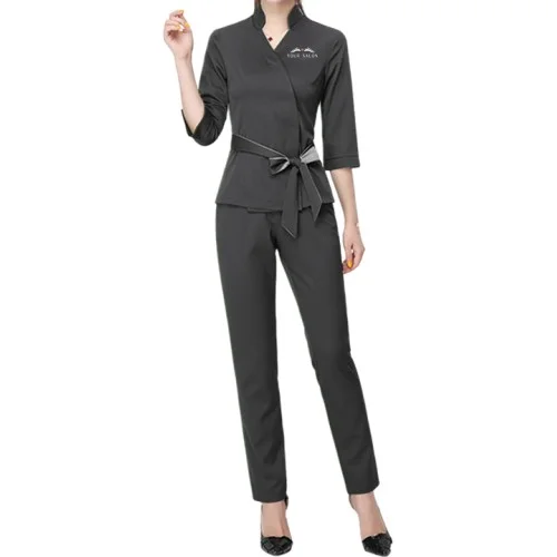 Wrap Style Workwear Set 